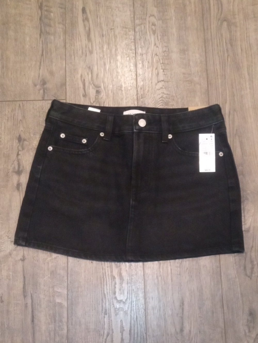 PacSun Black Denim Mini Skirt